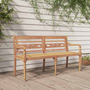 Batavia-bænk 150 cm massivt teaktræ