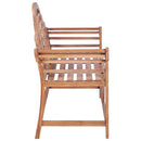 havebænk 127x58,5x92,5 cm massivt teaktræ