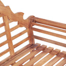 havebænk 127x58,5x92,5 cm massivt teaktræ