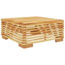 sofabord til haven 69,5x69,5x31 cm massivt teaktræ