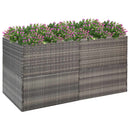 plantekasse 157x80x80 cm polyrattan grå