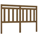 sengegærde 126x4x100 cm massivt fyrretræ gyldenbrun