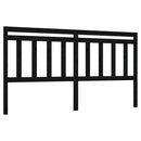 sengegærde 186x4x100 cm massivt fyrretræ sort