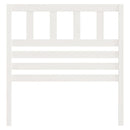 sengegærde 81x4x100 cm massivt fyrretræ hvid