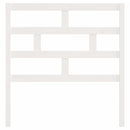 sengegærde 81x4x100 cm massivt fyrretræ hvid