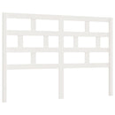 sengegærde 126x4x100 cm massivt fyrretræ hvid