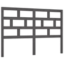 sengegærde 146x4x100 cm massivt fyrretræ grå