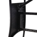 havebord sort 80 x 80 x 74 cm polyrattan