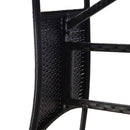 havebord 170x80x74 cm polyrattan sort