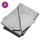 presenning 6x12 m 180 g/m² HDPE grå