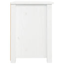 sengebord 40x35x49 cm massivt fyrretræ hvid