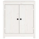 skænk 70x35x80 cm massivt fyrretræ hvid