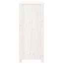 skænk 70x35x80 cm massivt fyrretræ hvid