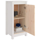 skænk 39x35x80 cm massivt fyrretræ hvid