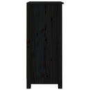 skænke 2 stk. 40x35x80 cm massivt fyrretræ sort