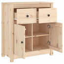 skænk 70x35x80 cm massivt fyrretræ