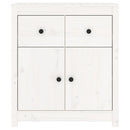 skænk 70x35x80 cm massivt fyrretræ hvid