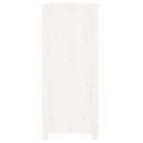 skænk 70x35x80 cm massivt fyrretræ hvid