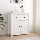 skænk 70x35x80 cm massivt fyrretræ hvid