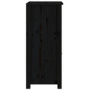 skænke 2 stk. 40x35x80 cm massivt fyrretræ sort