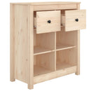 skænk 70x35x80 cm massivt fyrretræ