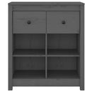 skænk 70x35x80 cm massivt fyrretræ grå