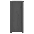 skænk 70x35x80 cm massivt fyrretræ grå
