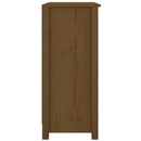 skænk 70x35x80 cm massivt fyrretræ gyldenbrun