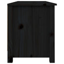 skobænk 110x38x45,5 cm massivt fyrretræ sort