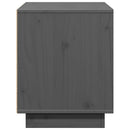 tv-bord 74x35x44 cm massivt fyrretræ grå