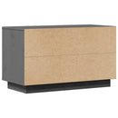 tv-bord 74x35x44 cm massivt fyrretræ grå