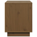 tv-bord 74x35x44 cm massivt fyrretræ gyldenbrun