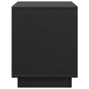 tv-bord 74x35x44 cm massivt fyrretræ sort