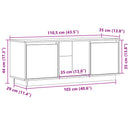 tv-bord 110,5x35x44 cm massivt fyrretræ gyldenbrun