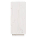 skænk 74x35x80 cm massivt fyrretræ hvid