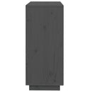 skænk 74x35x80 cm massivt fyrretræ grå