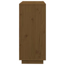 skænk 74x35x80 cm massivt fyrretræ gyldenbrun
