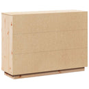 skænk 110,5x35x80 cm massivt fyrretræ