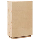 højskab 74x35x117 cm massivt fyrretræ