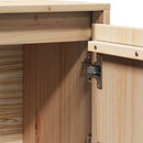 højskab 74x35x117 cm massivt fyrretræ