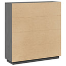 højskab 110,5x35x117 cm massivt fyrretræ grå