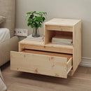 sengebord 60x34x51 cm massivt fyrretræ