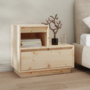 sengebord 60x34x51 cm massivt fyrretræ
