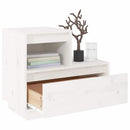 sengeborde 2 stk. 60x34x51 cm massivt fyrretræ hvid