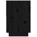 sengeborde 2 stk. 60x34x51 cm massivt fyrretræ sort
