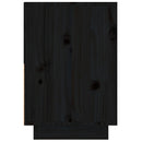 sengeborde 2 stk. 60x34x51 cm massivt fyrretræ sort
