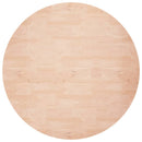 rund bordplade Ø80x1,5 cm ubehandlet massivt egetræ