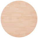 rund bordplade Ø90x1,5 cm ubehandlet massivt egetræ
