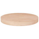 rund bordplade Ø30x4 cm ubehandlet massivt egetræ