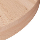 rund bordplade Ø40x4 cm ubehandlet massivt egetræ